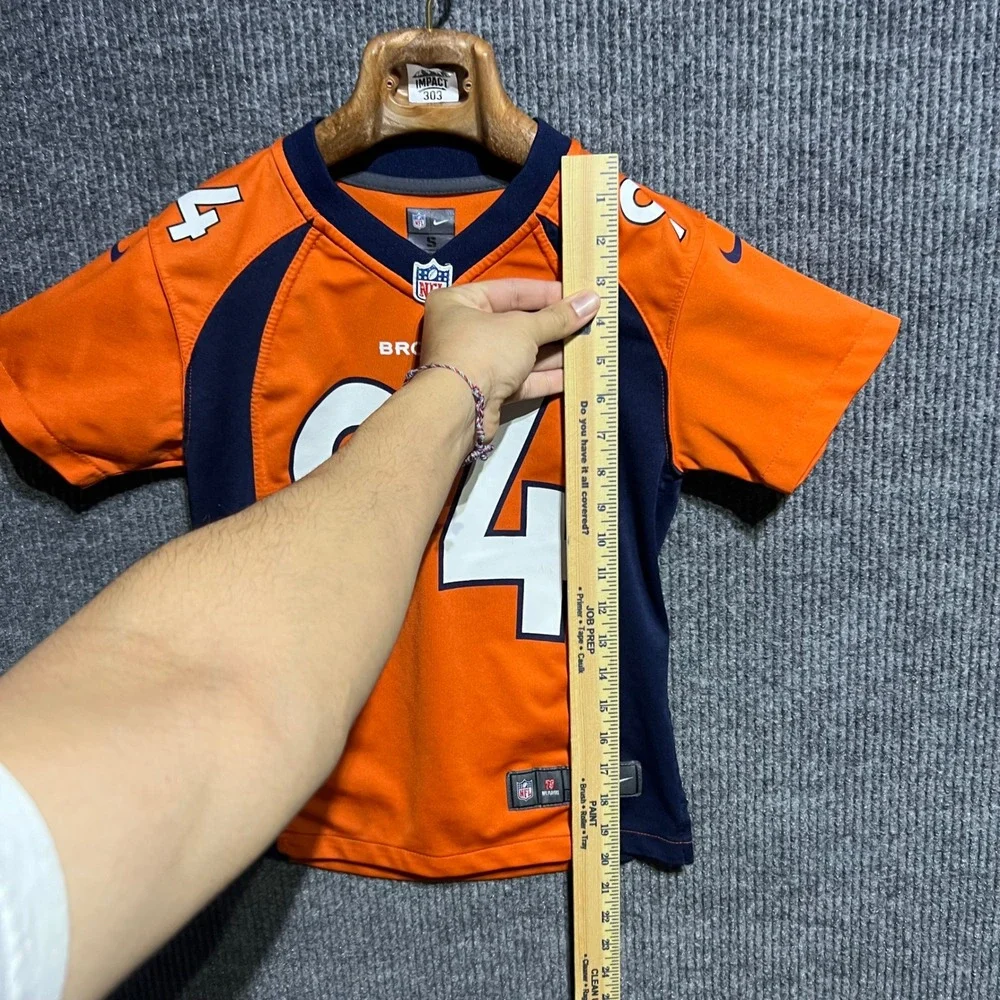 Nike Denver Broncos Jersey Kids S (8) Orange DeMarcus Ware 94 On Field Football